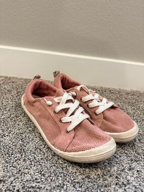 Maurices Girls Pink Lace-Up Sneakers
